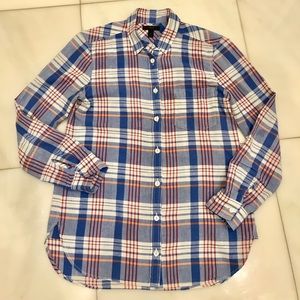 J crew plaid button down